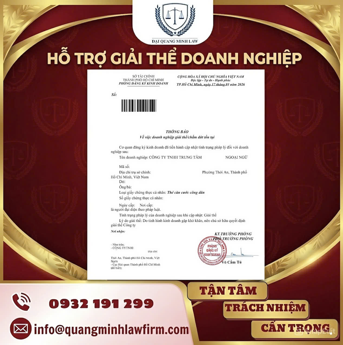 LUẬT ĐẠI QUANG MINH